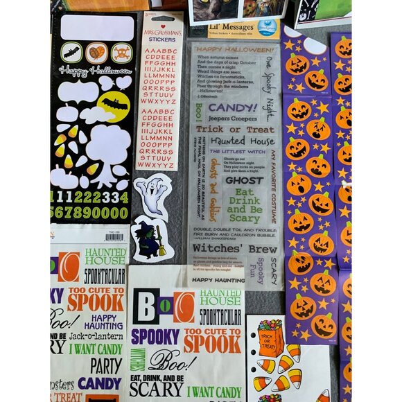 Halloween Scrapbook Stickers & Kits Bundle - Assorted Designs & Sizes - Picture 7 of 13